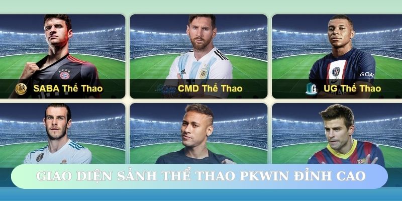 Giao diện sảnh cược thể thao PKWIN chất lượng